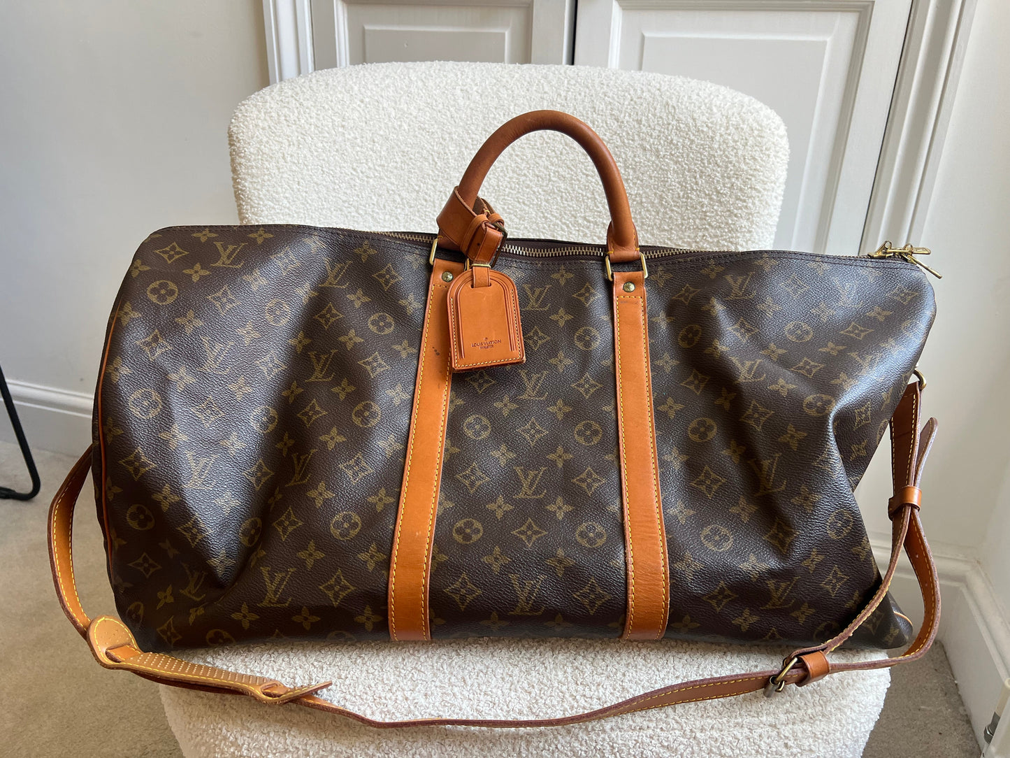 Louis Vuitton Vintage Keepall Bandouliere 60