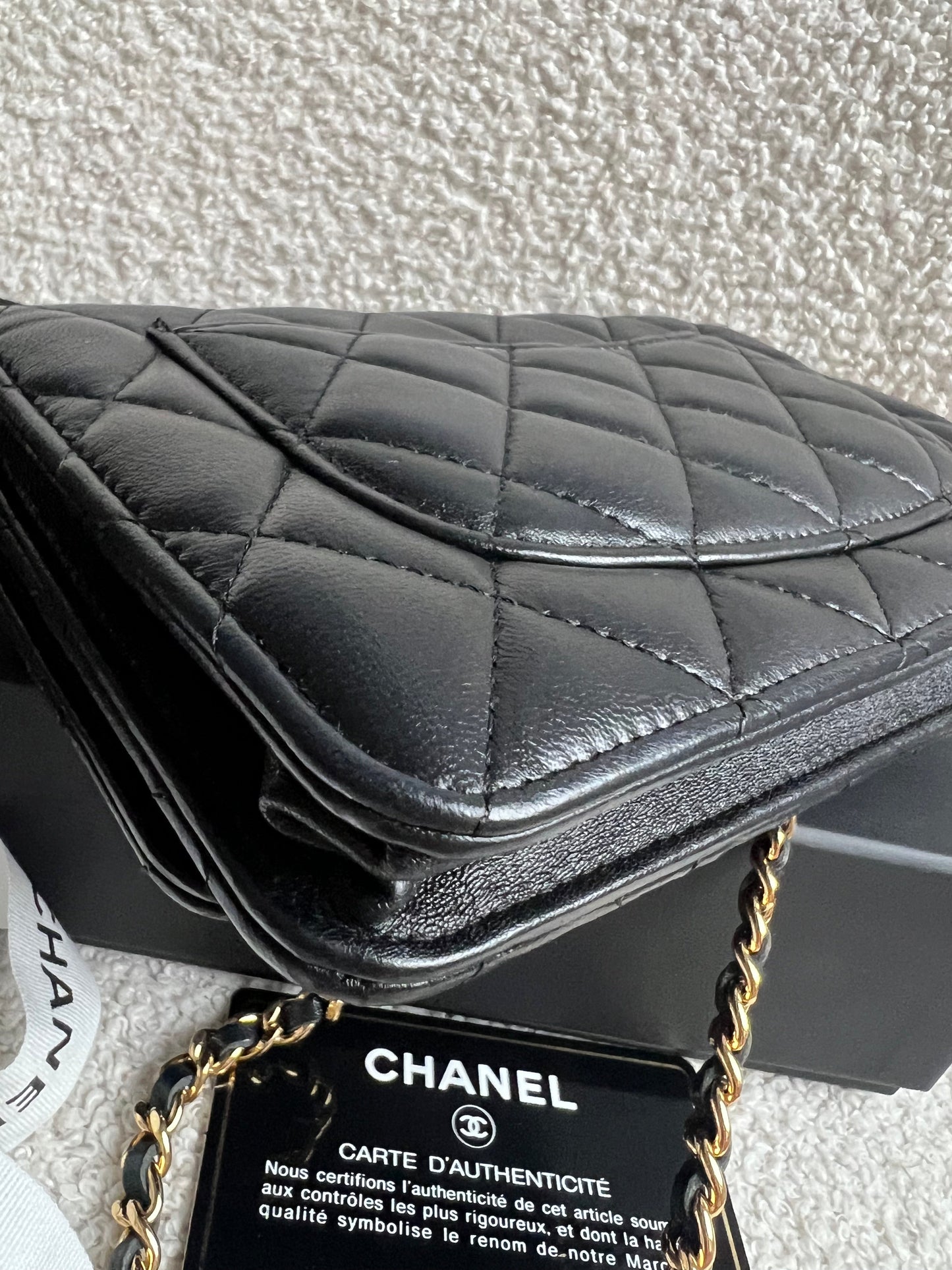 Chanel Wallet on Chain in Black Lambskin Gold Hardware (RRP £2,930)