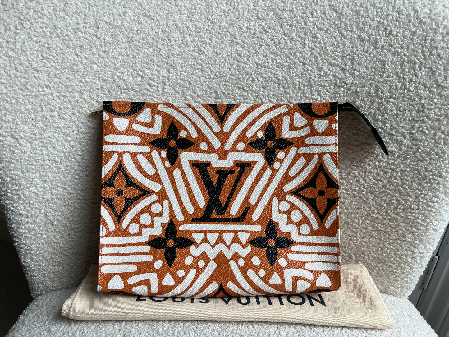 Louis Vuitton Crafty Toiletry Pouch 26 Creme Caramel