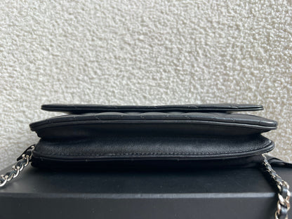 Chanel Wallet on Chain in Black Lambskin Silver Hardware (RRP £2,930)