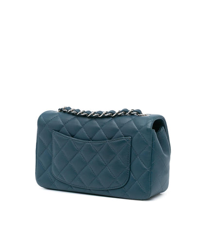 Mini Rectangular Classic Lambskin Single Flap Crossbody Bag