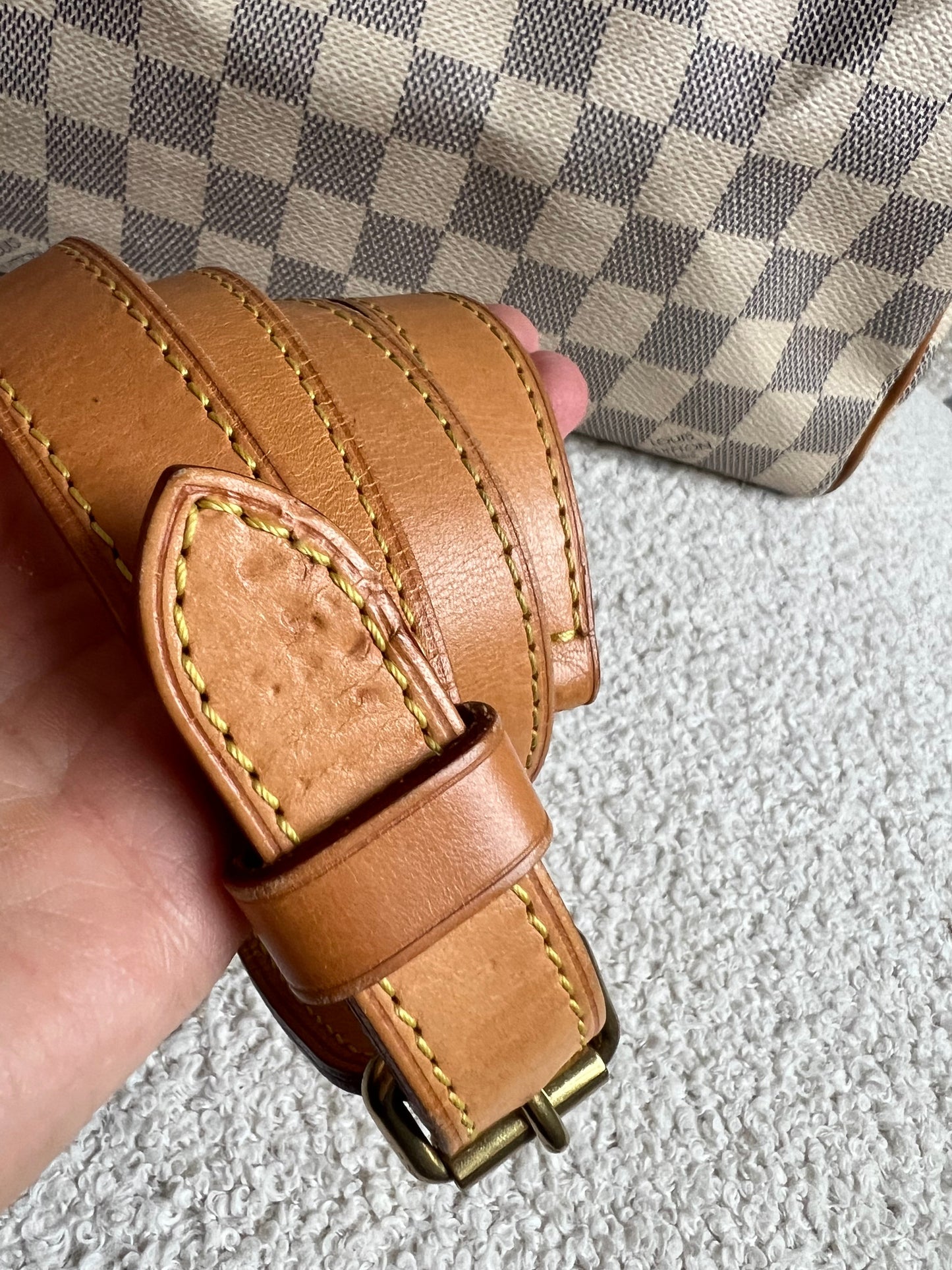 Louis Vuitton Speedy 25 Bandouliere Damier Azur (RRP £1,440)