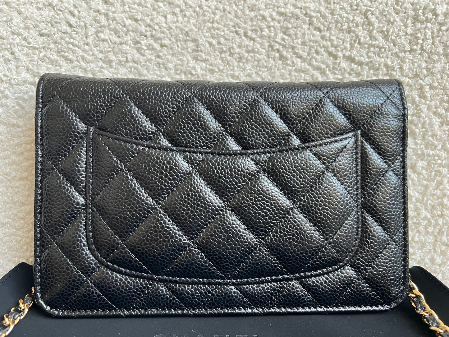 Chanel Black Caviar Wallet on Chain (RRP £2,930)