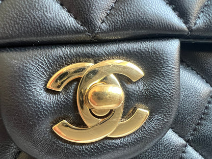 Chanel Medium Classic Flap in Black Lambskin Gold hardware (RRP £9090)
