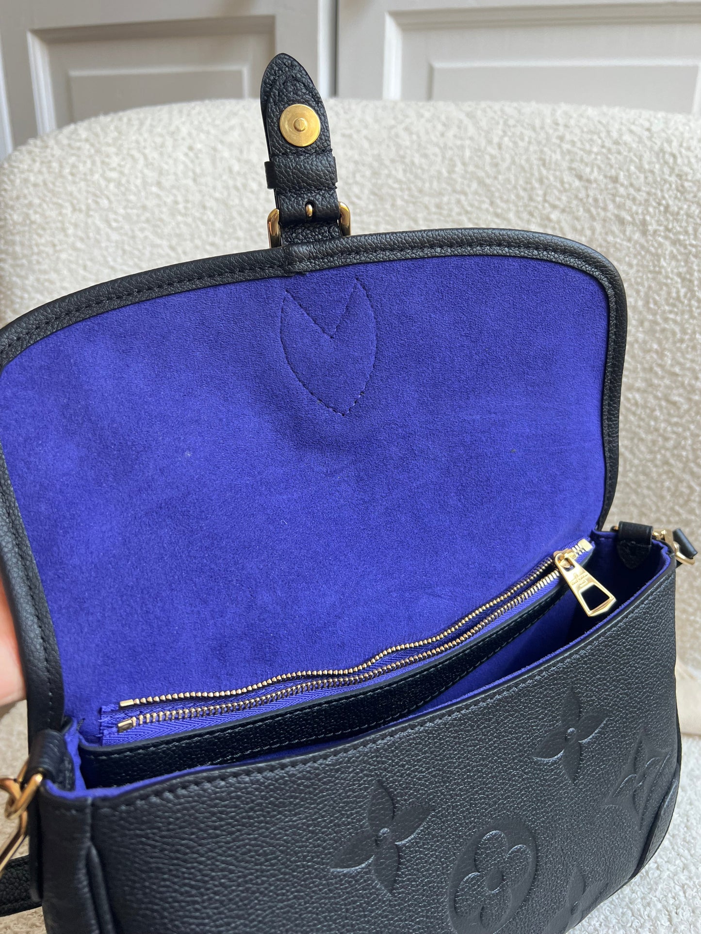 Louis Vuitton Diane Satchel Black Empreinte (RRP £2,120)