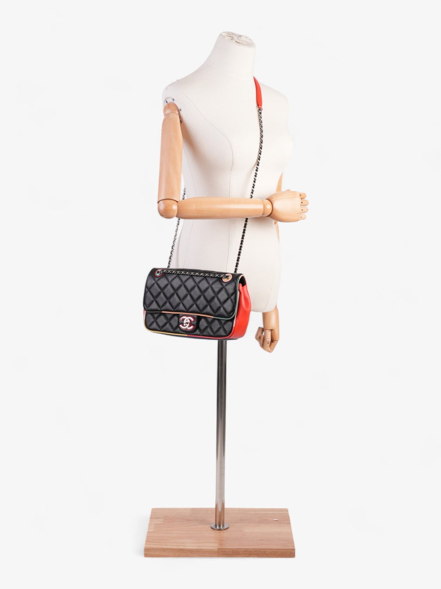 Chanel Lambskin Black Shoulder Bag Style 20