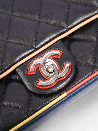 Chanel Lambskin Black Shoulder Bag Style 20