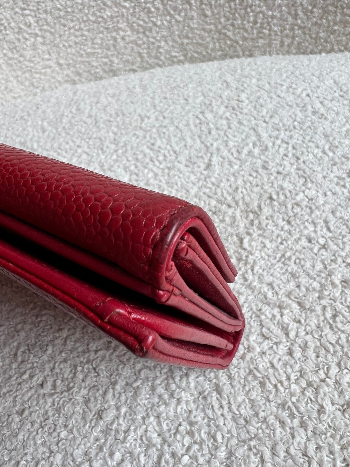 Chanel Red Caviar Timeless Large Flap Wallet