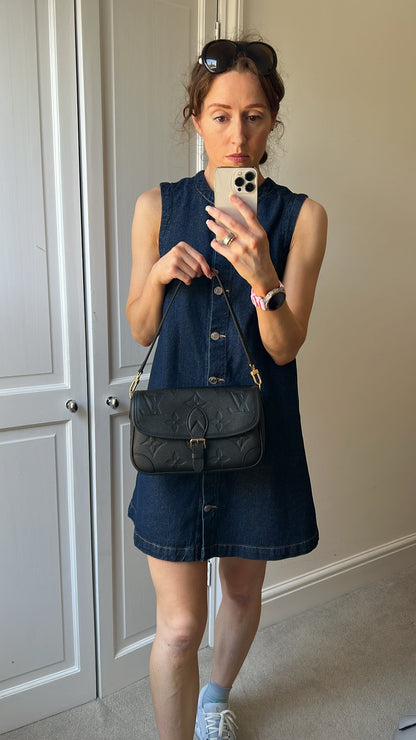 Louis Vuitton Diane Satchel Black Empreinte (RRP £2,120)