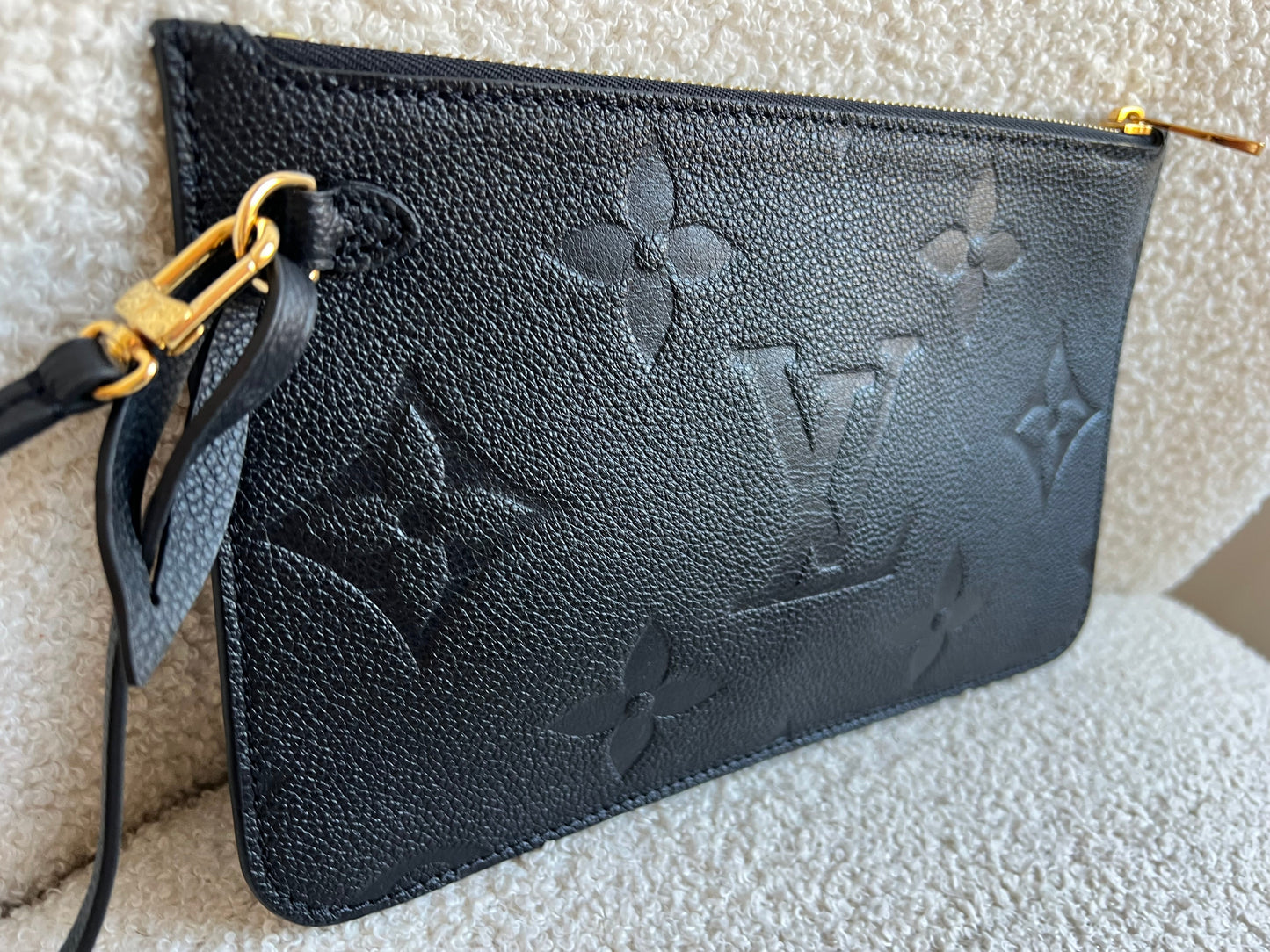 Louis Vuitton Pouch (from Neverfull) Black Empreinte