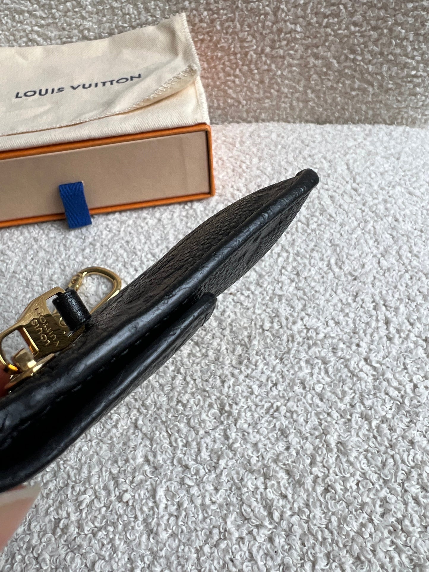 Louis Vuitton Key Pouch Black Empreinte