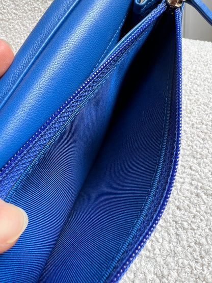 Chanel Blue Lambskin Wallet on Chain (RRP £2,930)