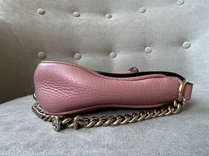 Gucci Rose Pink Soho Disco Crossbody Flap Bag (RRP £1050)