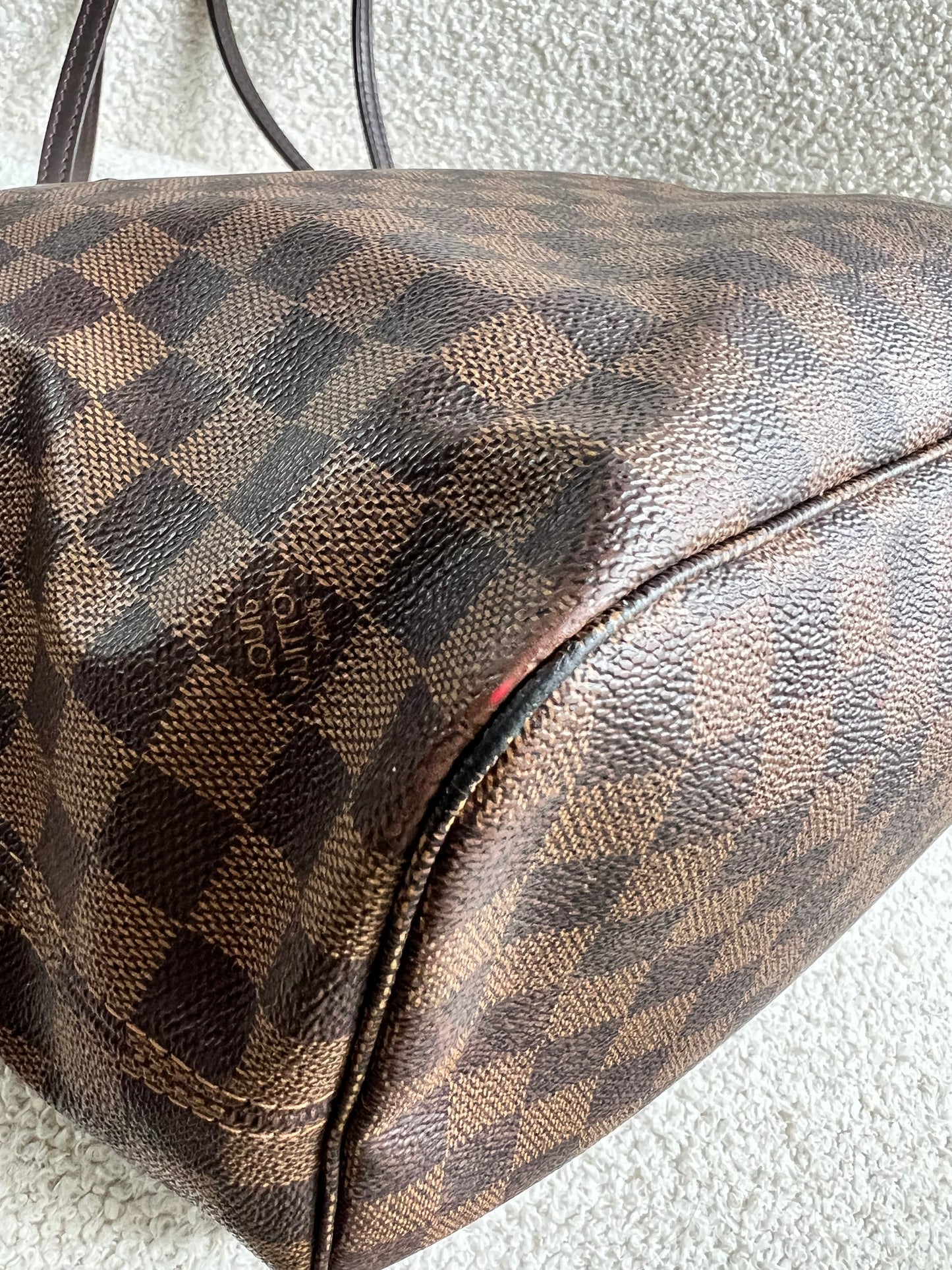 Louis Vuitton Neverfull MM Damier Ebene Cherry Interior (RRP £1,430)