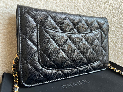 Chanel Black Caviar Wallet on Chain (RRP £2,930)