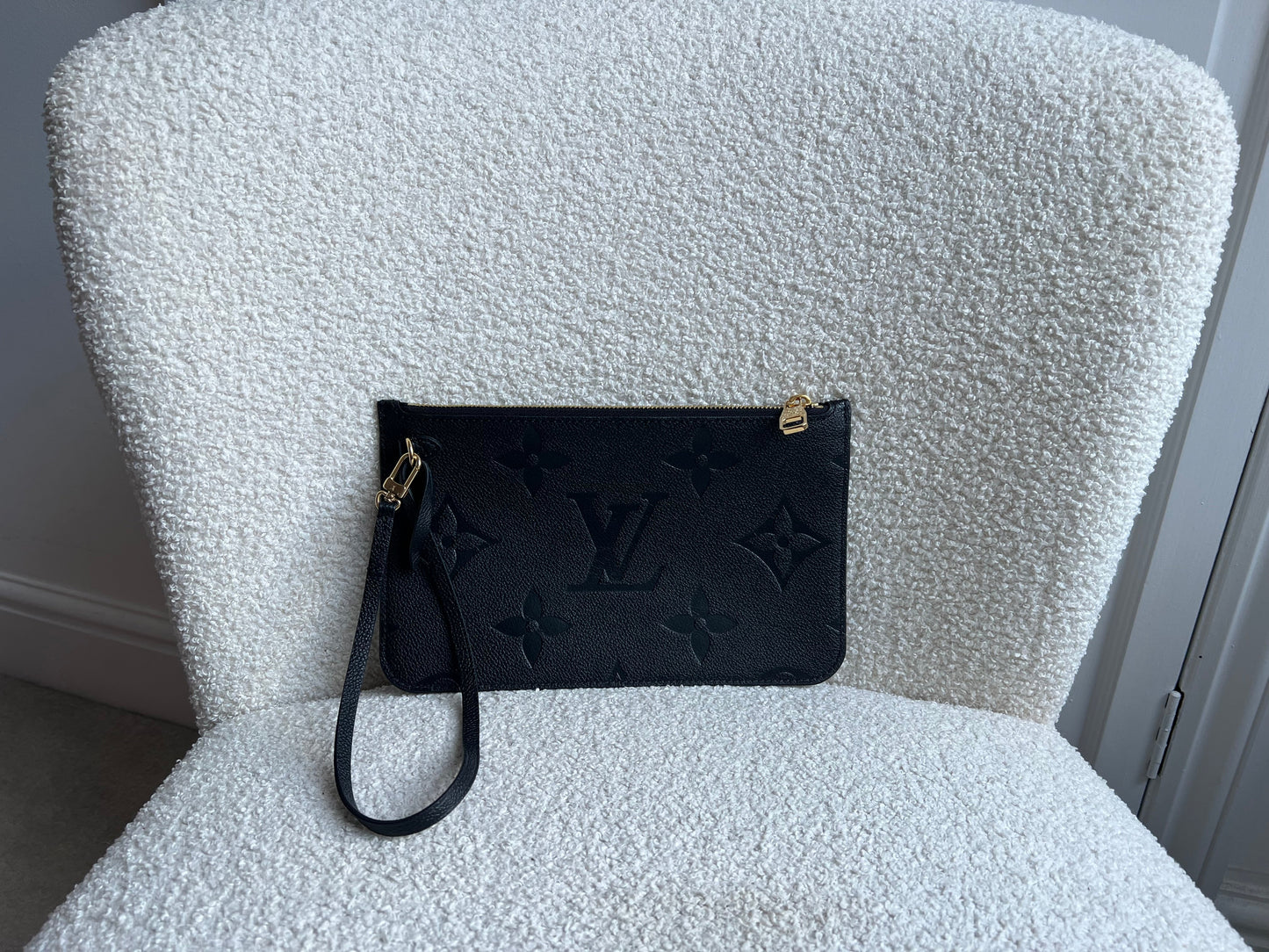 Louis Vuitton Pouch (from Neverfull) Black Empreinte