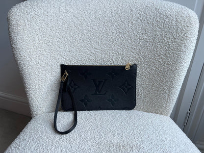 Louis Vuitton Pouch (from Neverfull) Black Empreinte