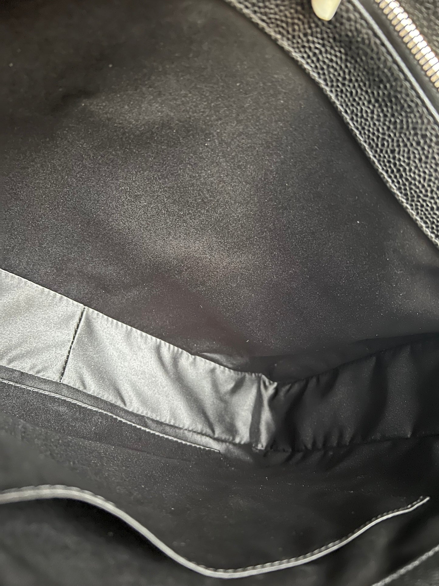 Chanel Black Caviar Grand Shopper Tote (GST) Silver Hardware