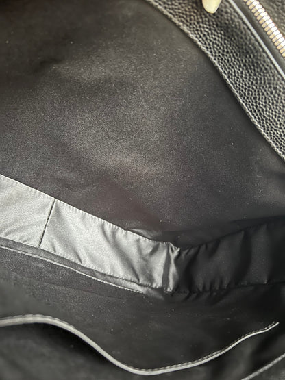 Chanel Black Caviar Grand Shopper Tote (GST) Silver Hardware