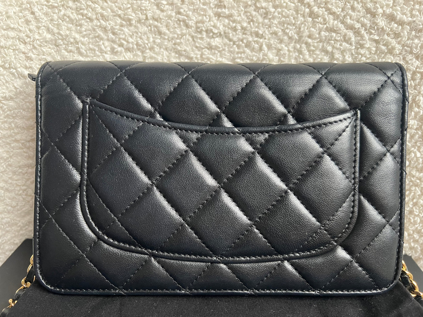 Chanel Wallet on Chain in Black Lambskin Gold Hardware (RRP £2,930)