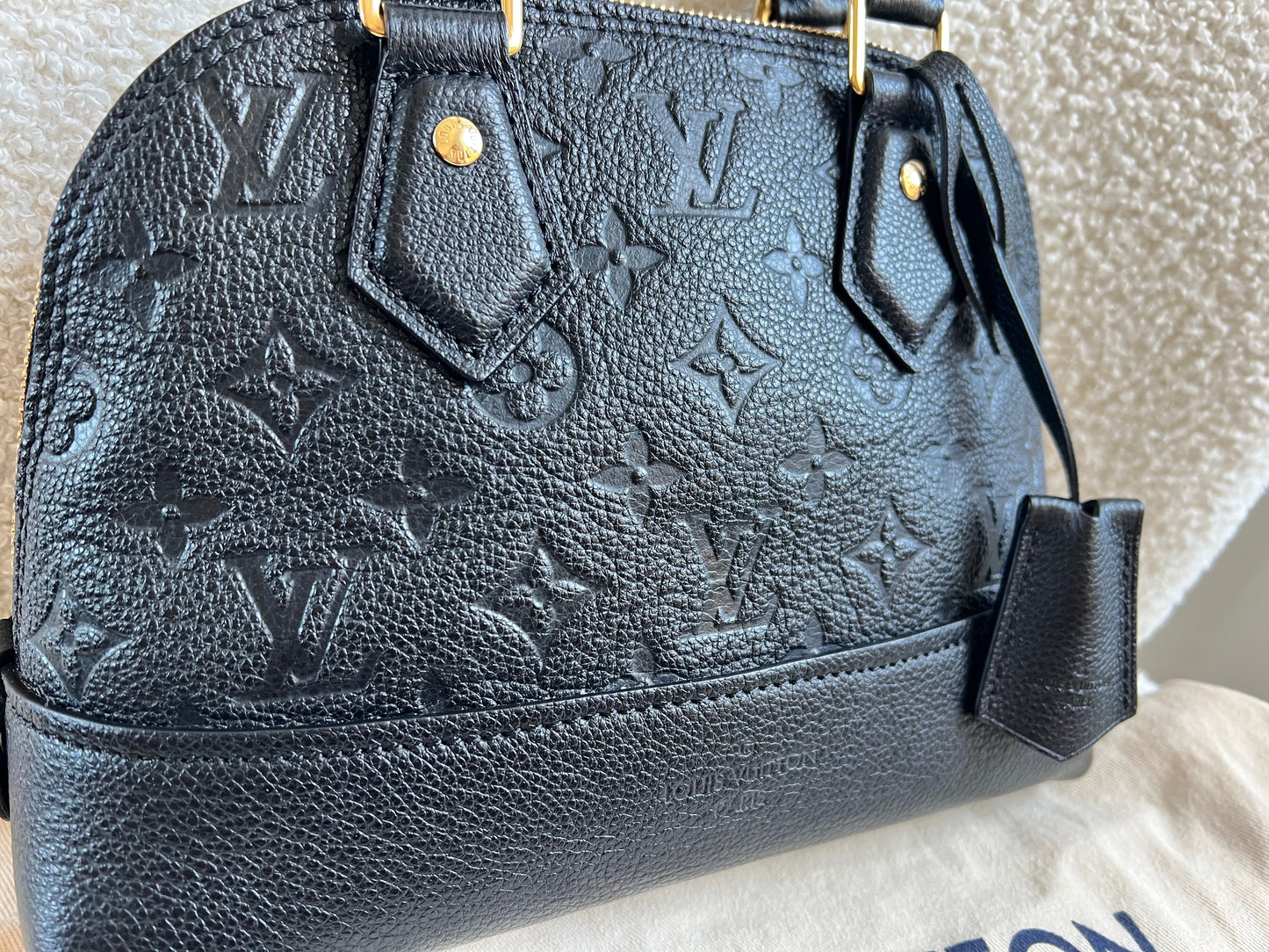 Louis Vuitton Alma Neo BB Black Empreinte  (RRP £2,020)