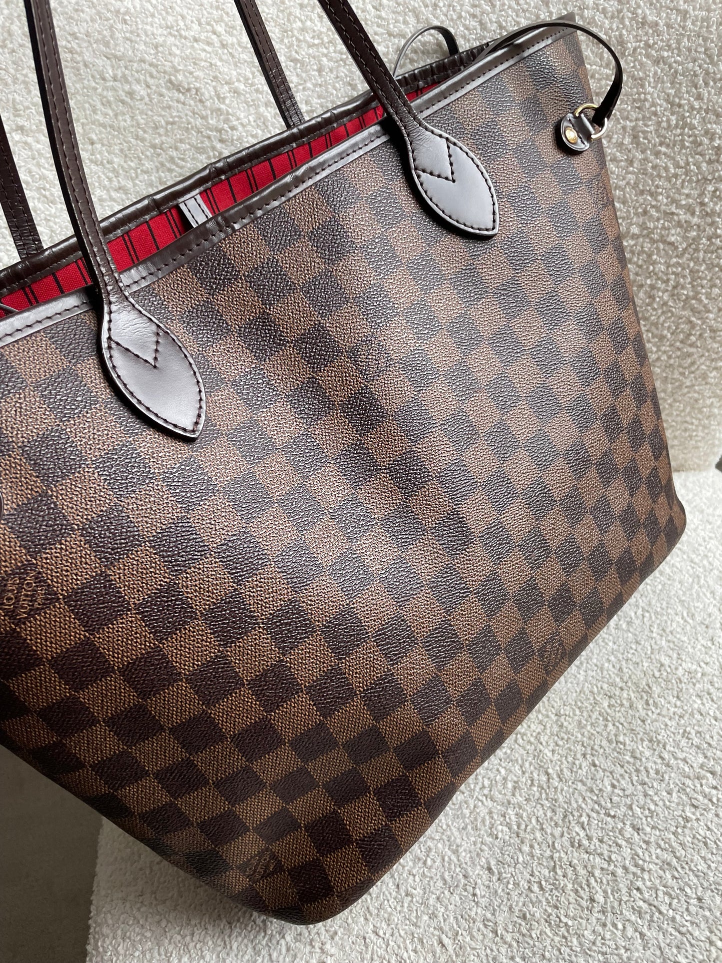Louis Vuitton Neverfull MM Damier Ebene Cherry Interior (RRP £1,430)