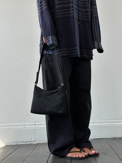 Prada Nylon Tessuto Monogram Crossbody Bag