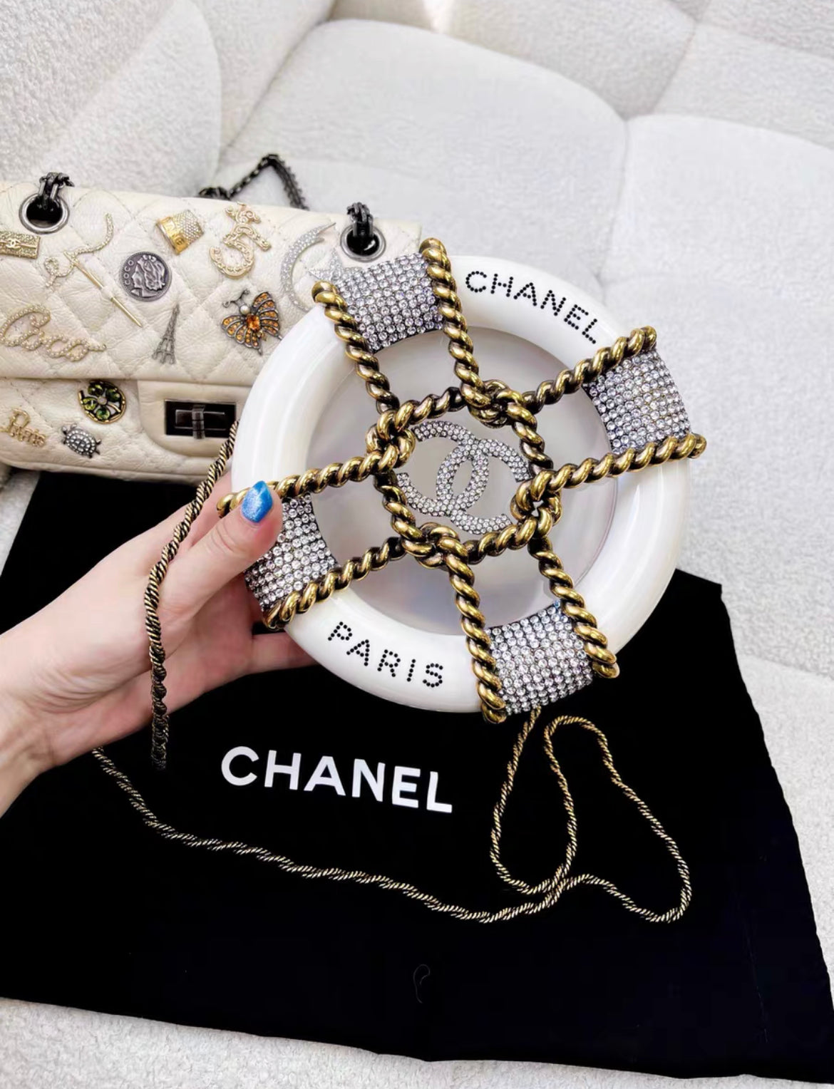 Chanel Luxury Leather Gold Handbag