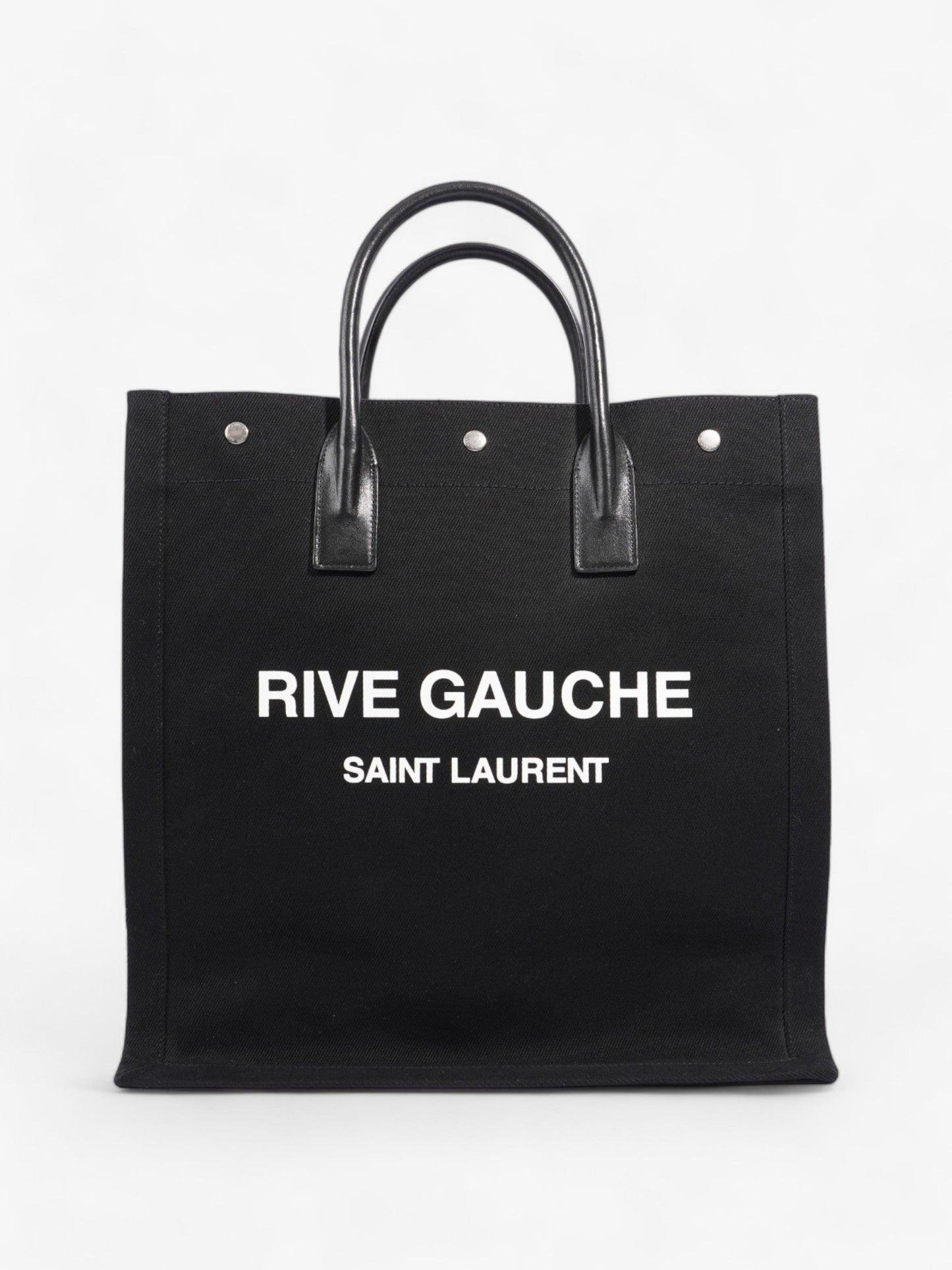 Saint Laurent Canvas Black Tote Bag