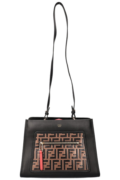 FENDI Runaway Shopping Bag Zucca Black