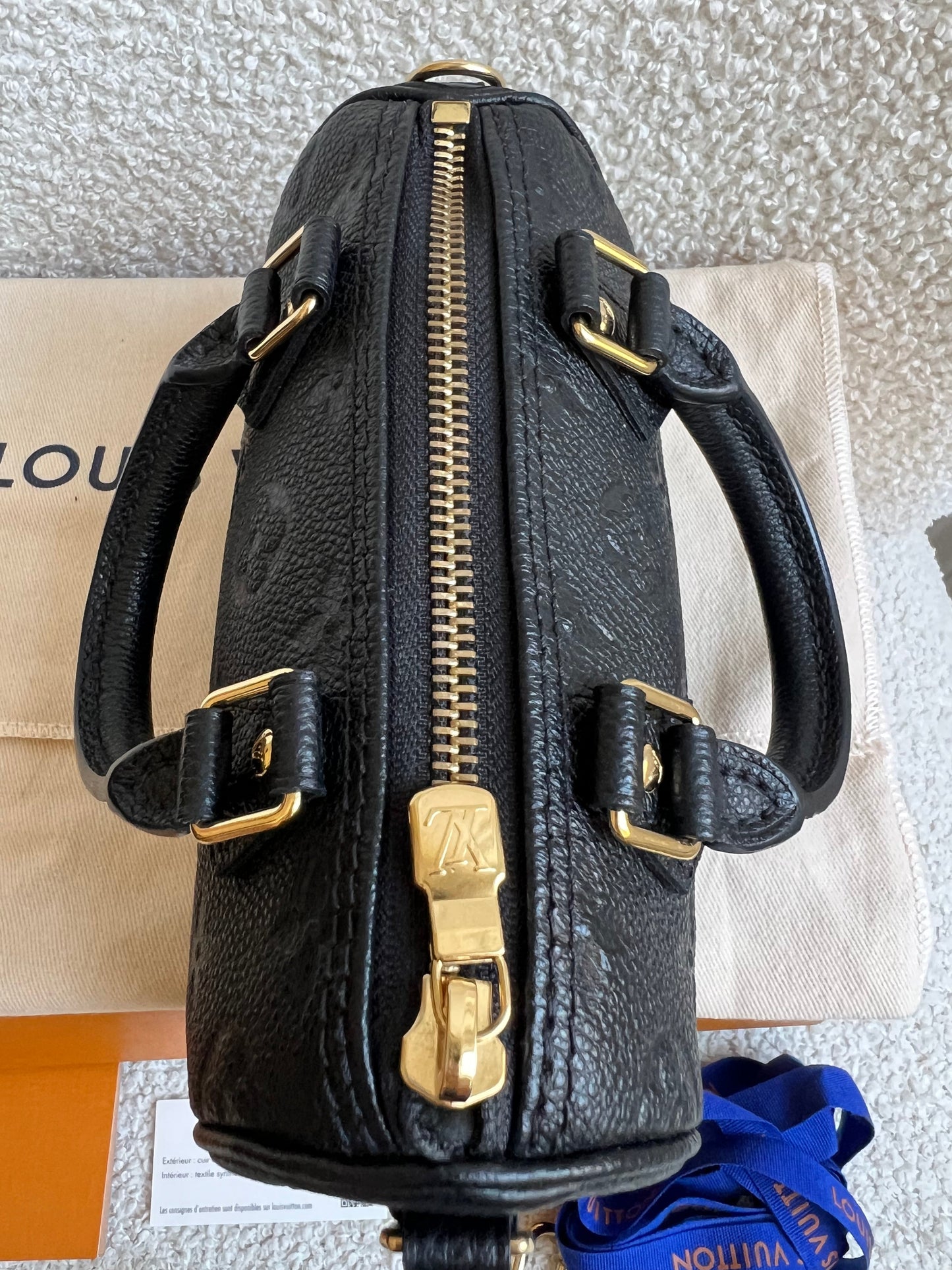 Louis Vuitton Speedy Nano Black Empreinte (RRP £1540)