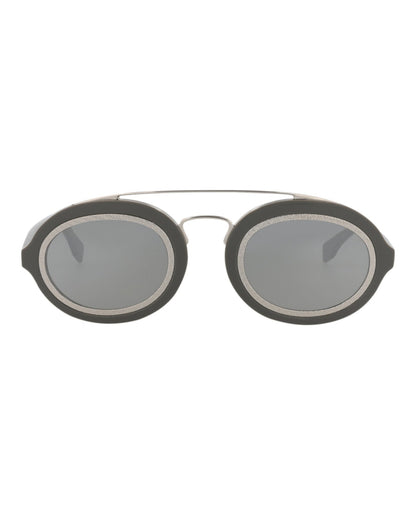 Fendi Womens Aviator Grey Grey Silver Fashion Designer Eyewear