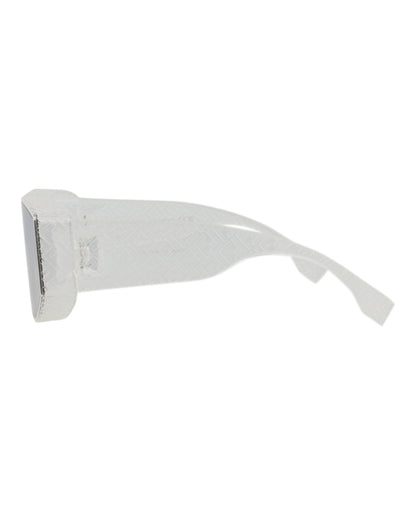 Fendi Mens Shield/Wrap Crystal Crystal Smoke Fashion Designer Eyewear