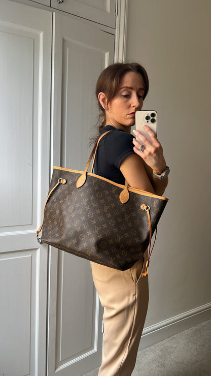 Louis Vuitton Neverfull MM Monogram Beige