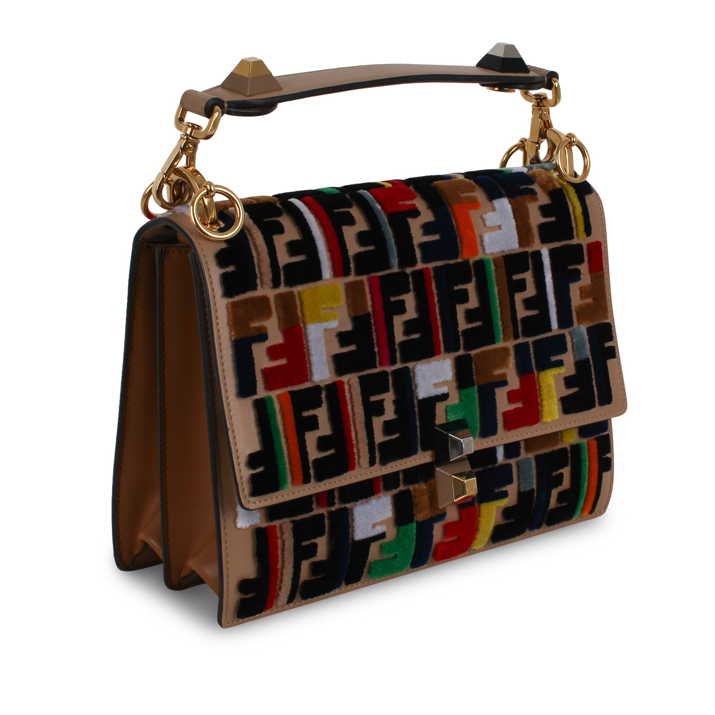 Fendi Kan I Leather Red Crossbody Style 4