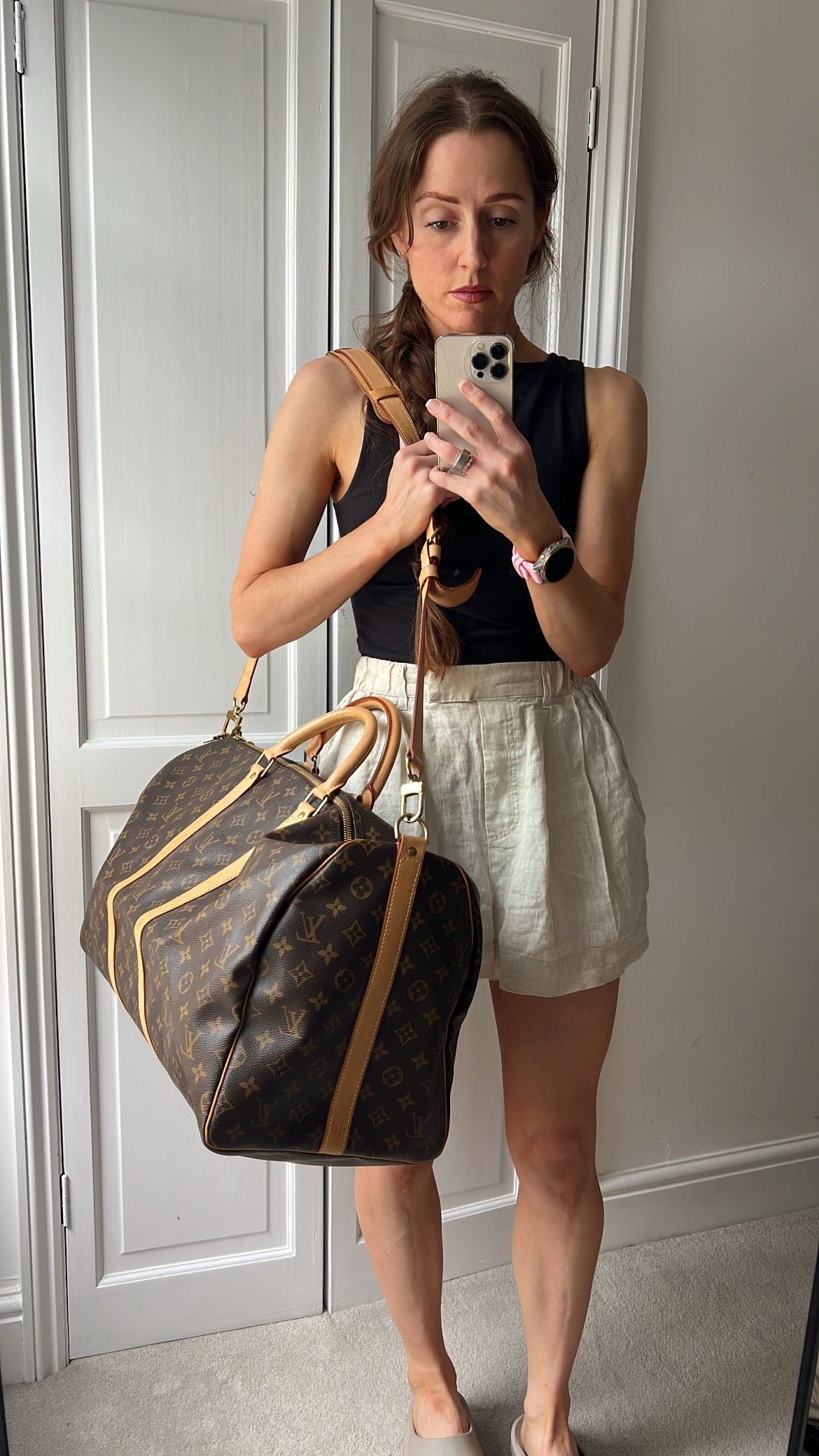 Louis Vuitton Vintage Keepall Bandouliere 55