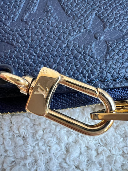 Louis Vuitton Pouch (from Carryall) Navy Empreinte
