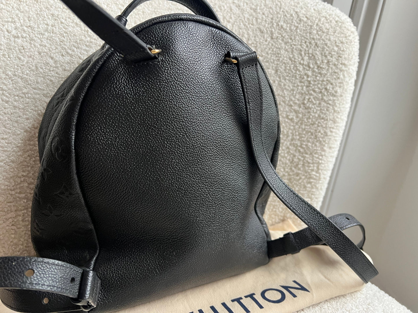 Louis Vuitton Sarbonne Backpack Black Empreinte