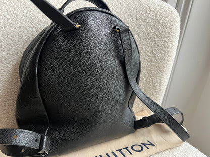 Louis Vuitton Sarbonne Backpack Black Empreinte