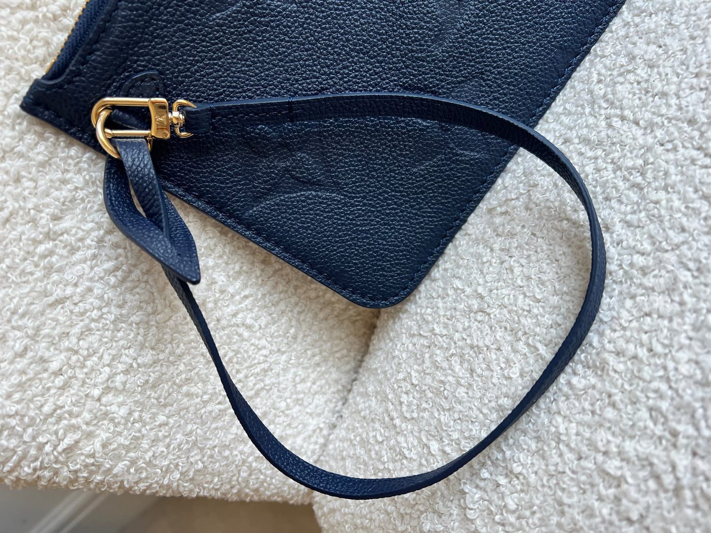 Louis Vuitton Pouch (from Neverfull) Navy Blue Empreinte