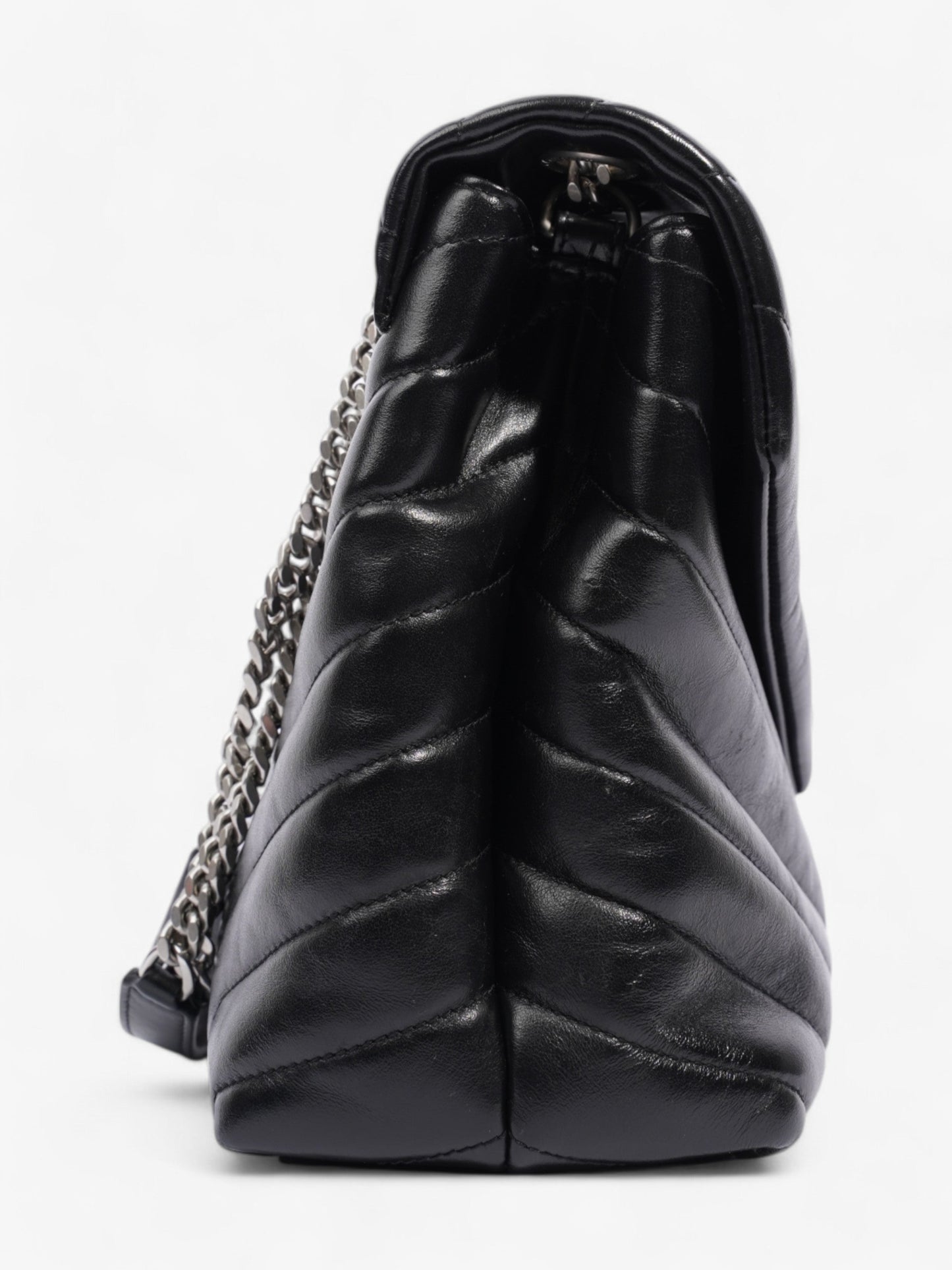 Saint Laurent Lou Leather Black Handbag Style 4