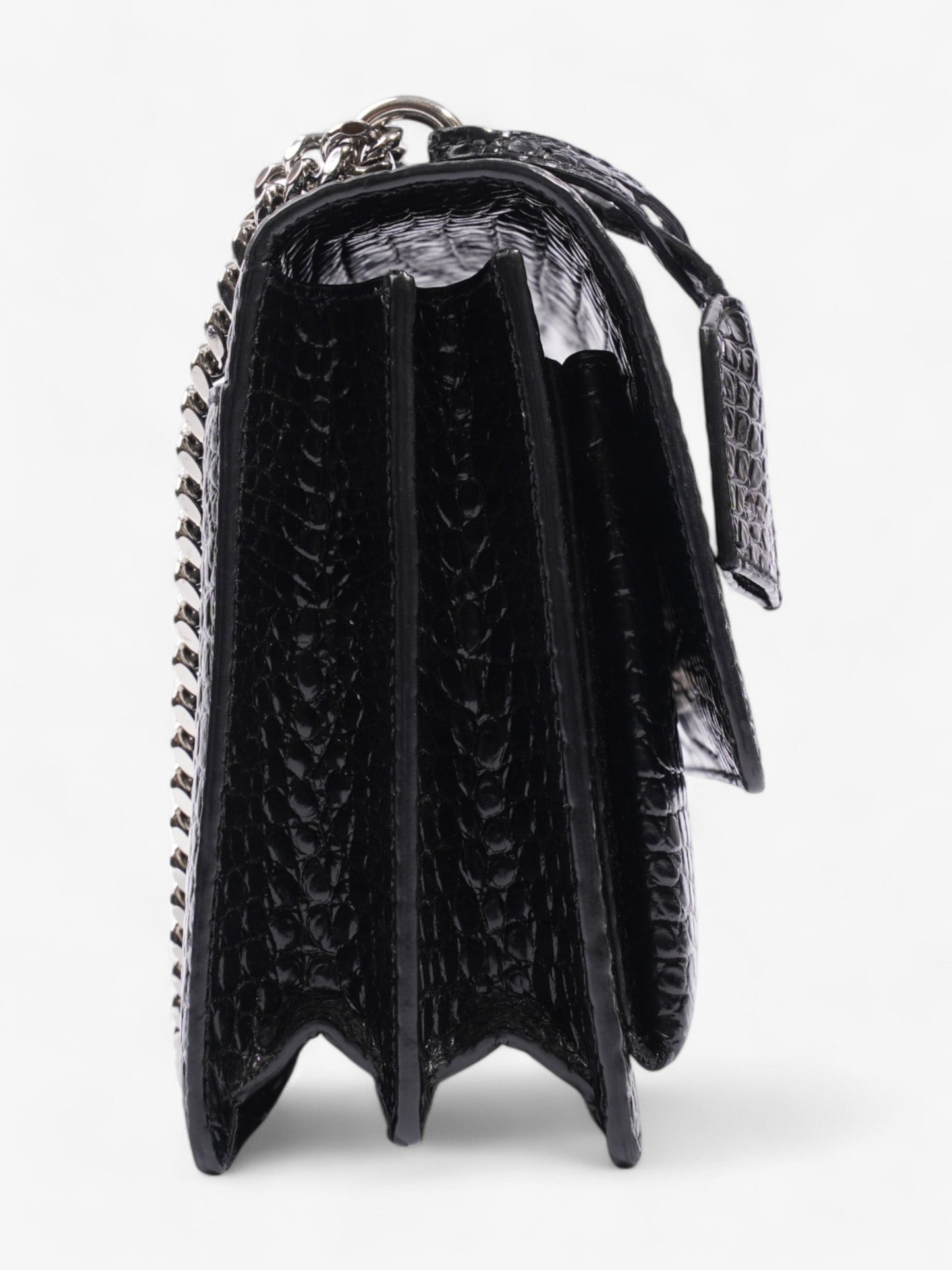 Saint Laurent Sunset Leather Black Shoulder Bag Style 10