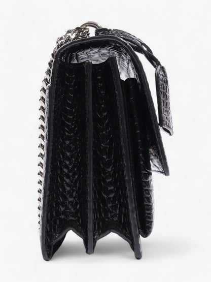 Saint Laurent Sunset Leather Black Shoulder Bag Style 10