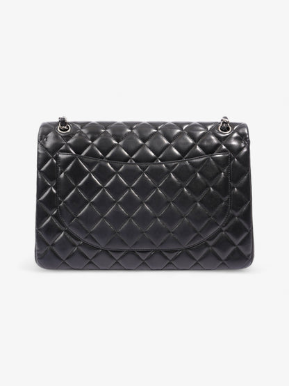 Chanel Classic Double Flap Black Lambskin Leather Maxi