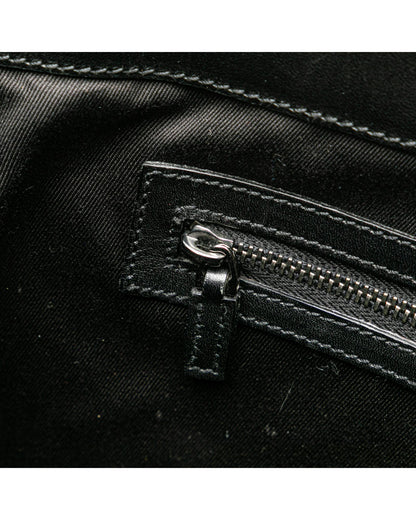 Canvas Crossbody Bag with Braided Shoulder Straps and Magnetic Closure