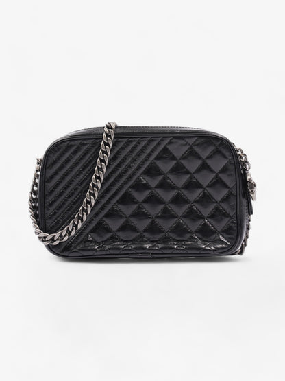 Chanel Coco Boy Camera Bag Black Calfskin Leather