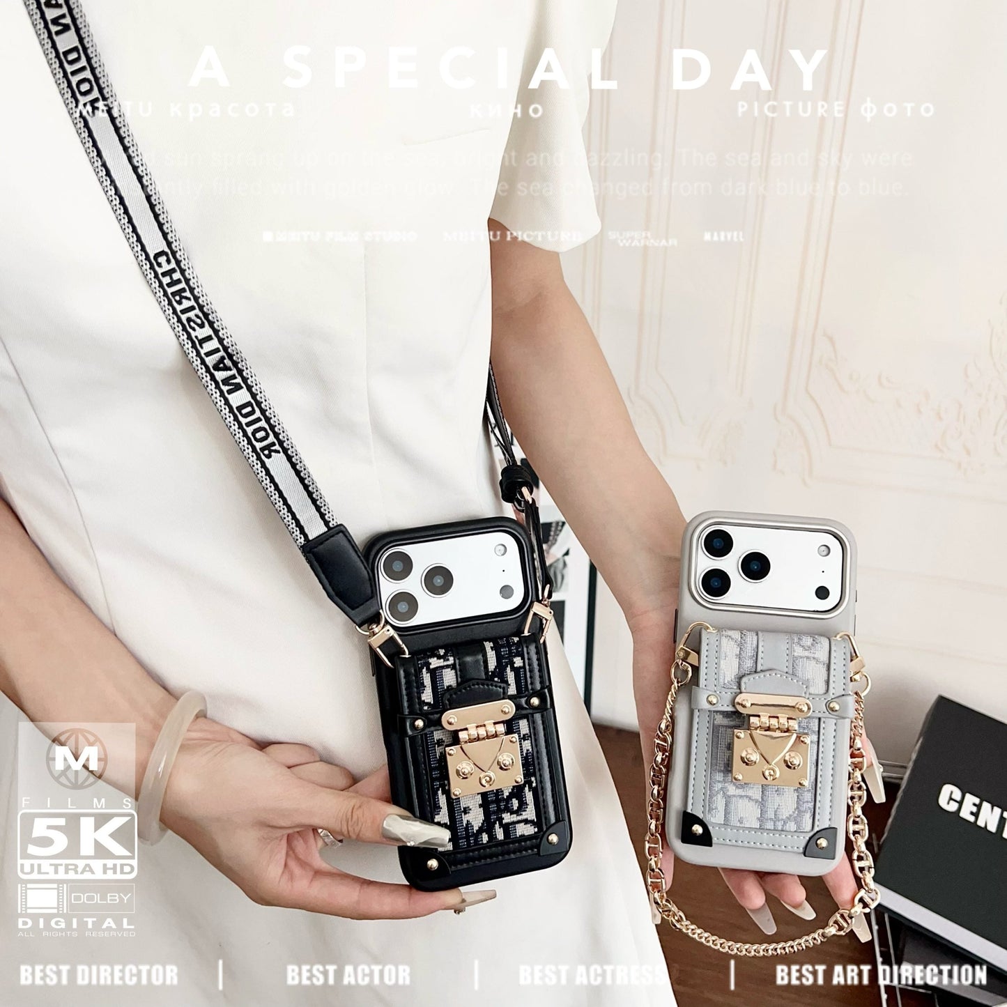 Fashion Dior Crossbody Phone Case iPhone