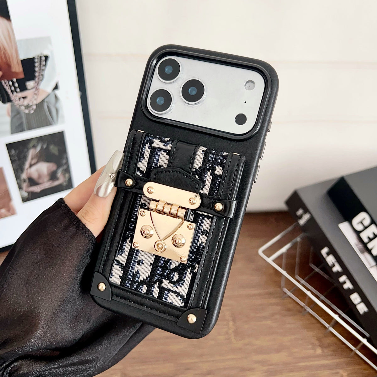 Fashion Dior Crossbody Phone Case Iphone 12-17 / Pro / Pro Max / Plus / 18 Pro / 18 Pro Max