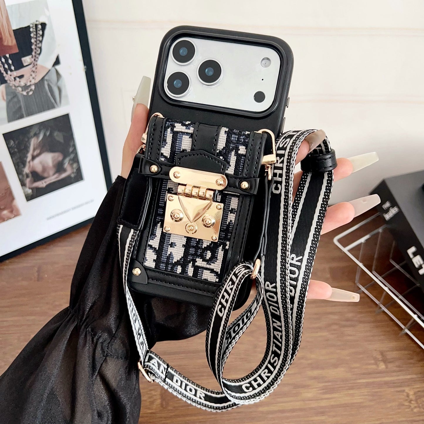 Fashion Dior Crossbody Phone Case iPhone