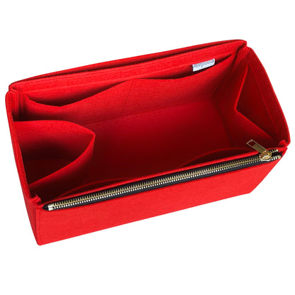 Organizer for [By The Way Selleria Large, Fendi] Bag Insert (Felt, Long Zip and Open Compartment)